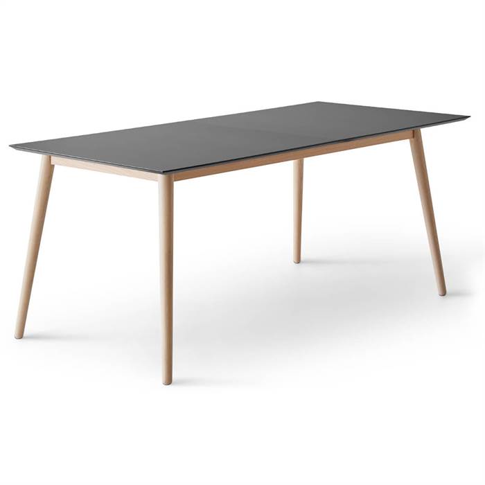 Hvid Meza Hammel Square 210 100 Sort Antifinger Laminat Ben Pigm Meza By Hammel Spisebord