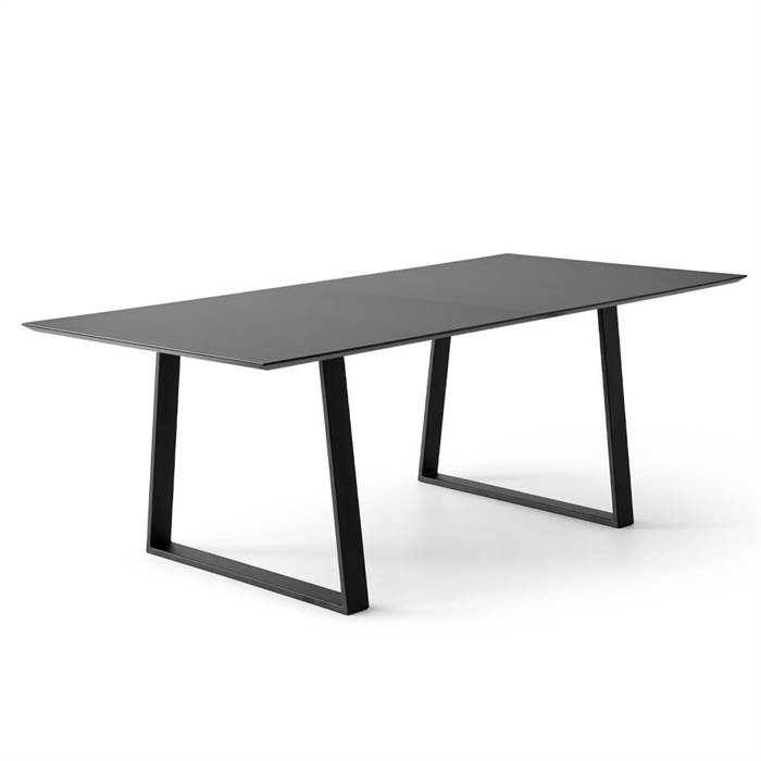 Sort Meza Hammel Square 210 100 Antifinger Laminat Trapez Stel Meza By Hammel Spisebord