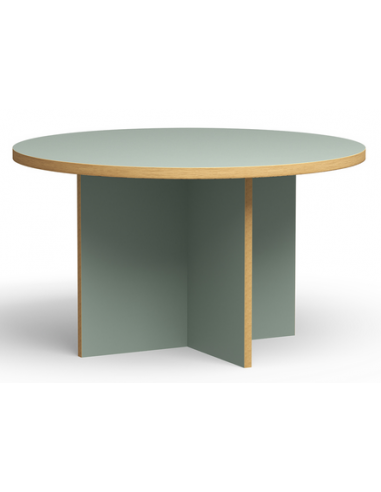 Elegant Rundt Spisebord i Svag Grøn - Moderne Design