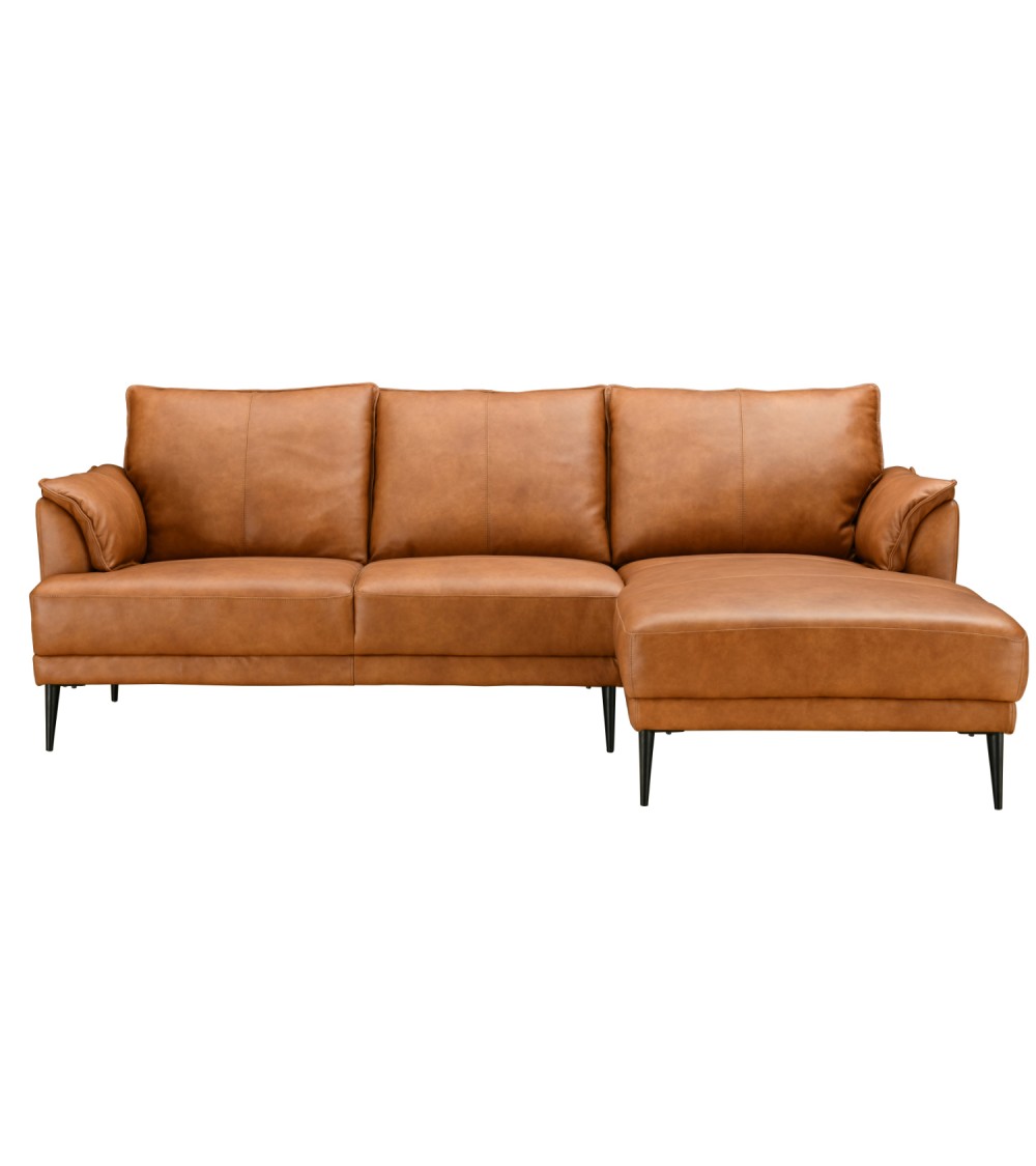 Soul Chaiselong Sofa i Cognac – Stilfuld Komfort til Dit Hjem