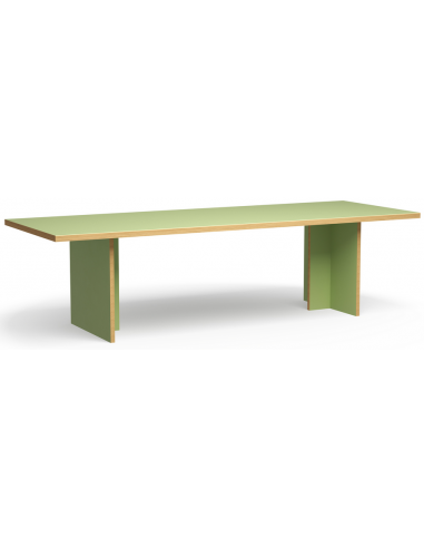 Pistacie Lakeret Eurolight Træ Spisebord 280x100 cm