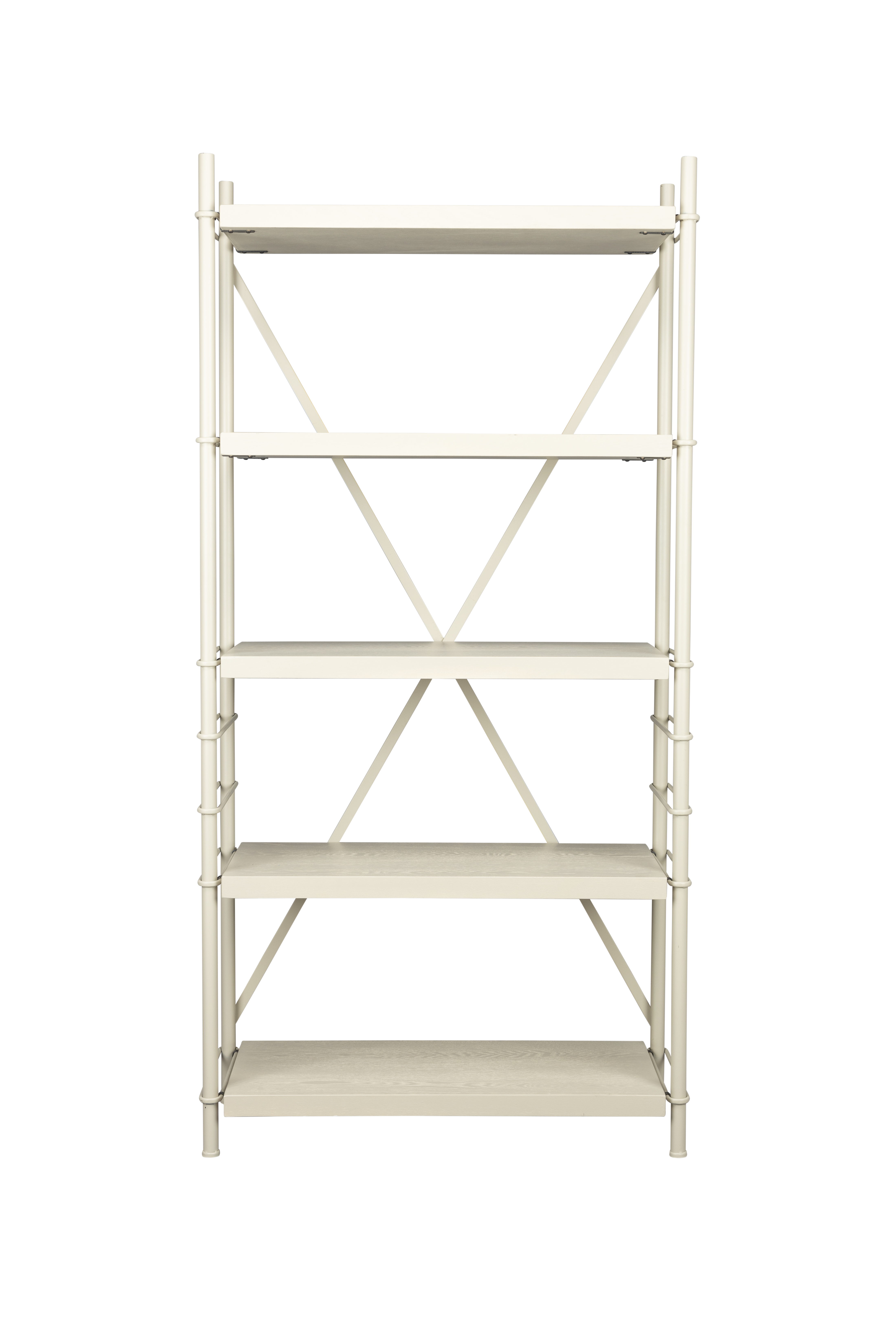 Beige Hylder Høj Jern Dutchbone Reol - 8718548090408