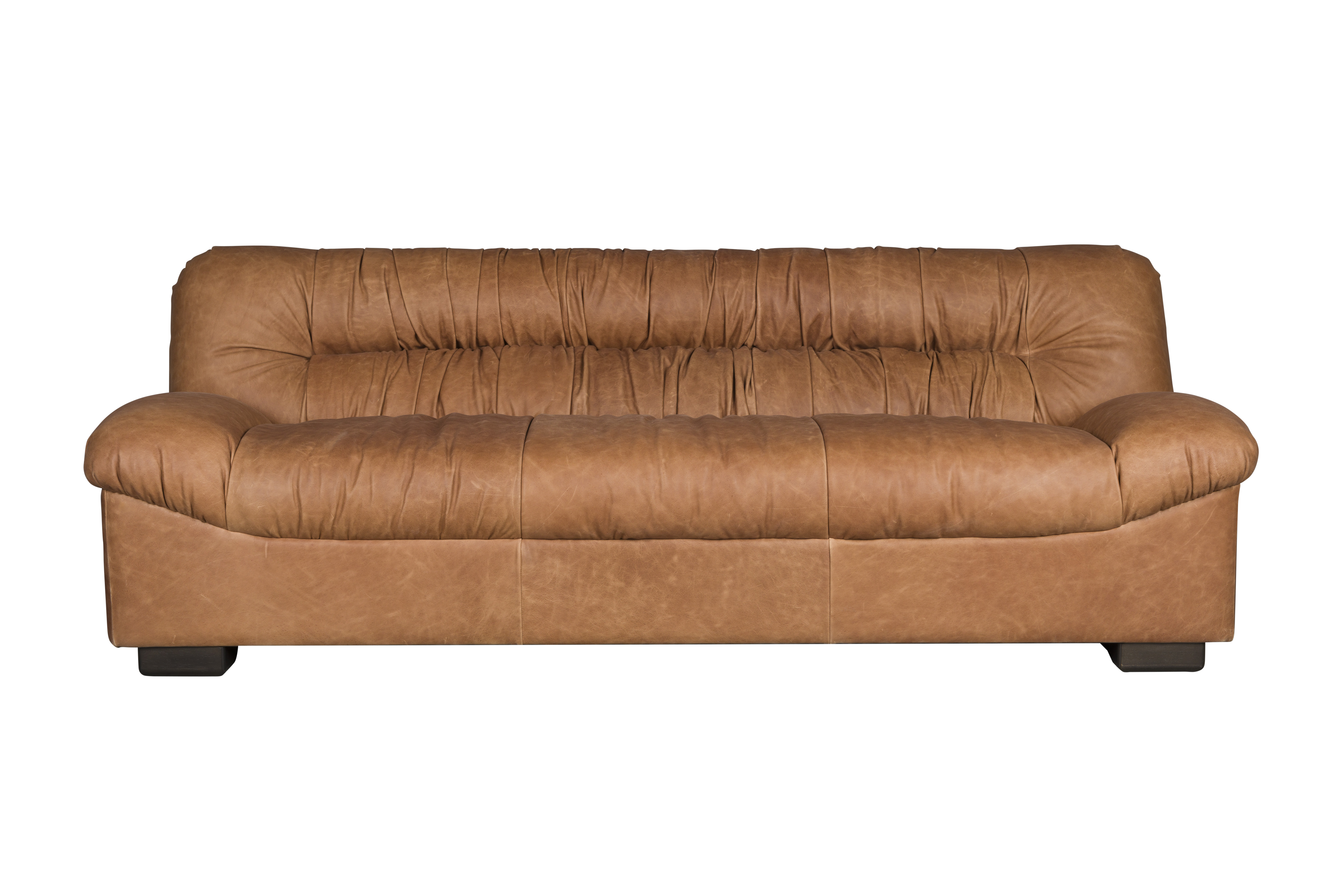 Brun Douglas Cognac Læder Træ Dutchbone Sofa - 8718548099555