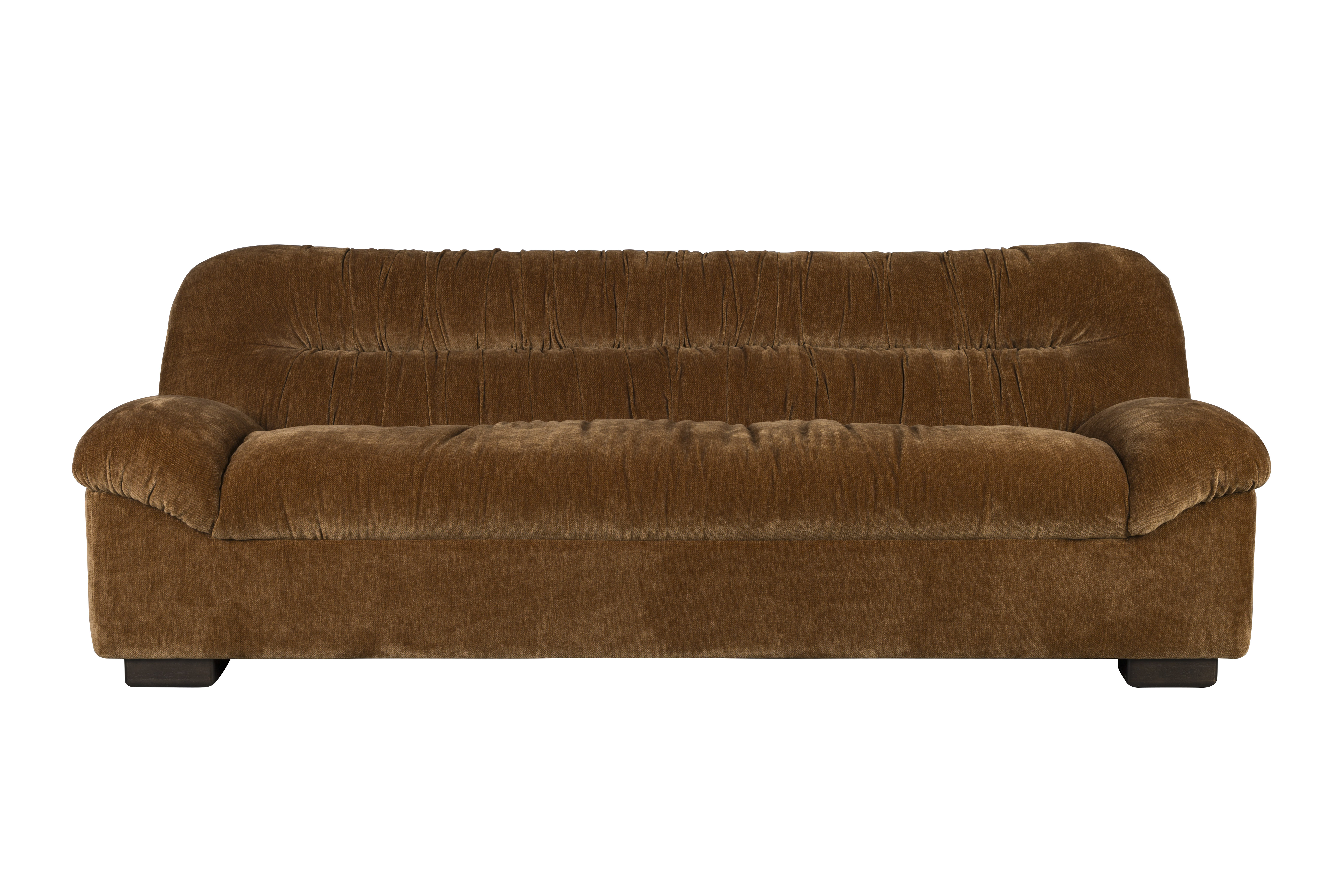 Brun Douglas Cognac Fløjl Træ Dutchbone Sofa - 8718548099579