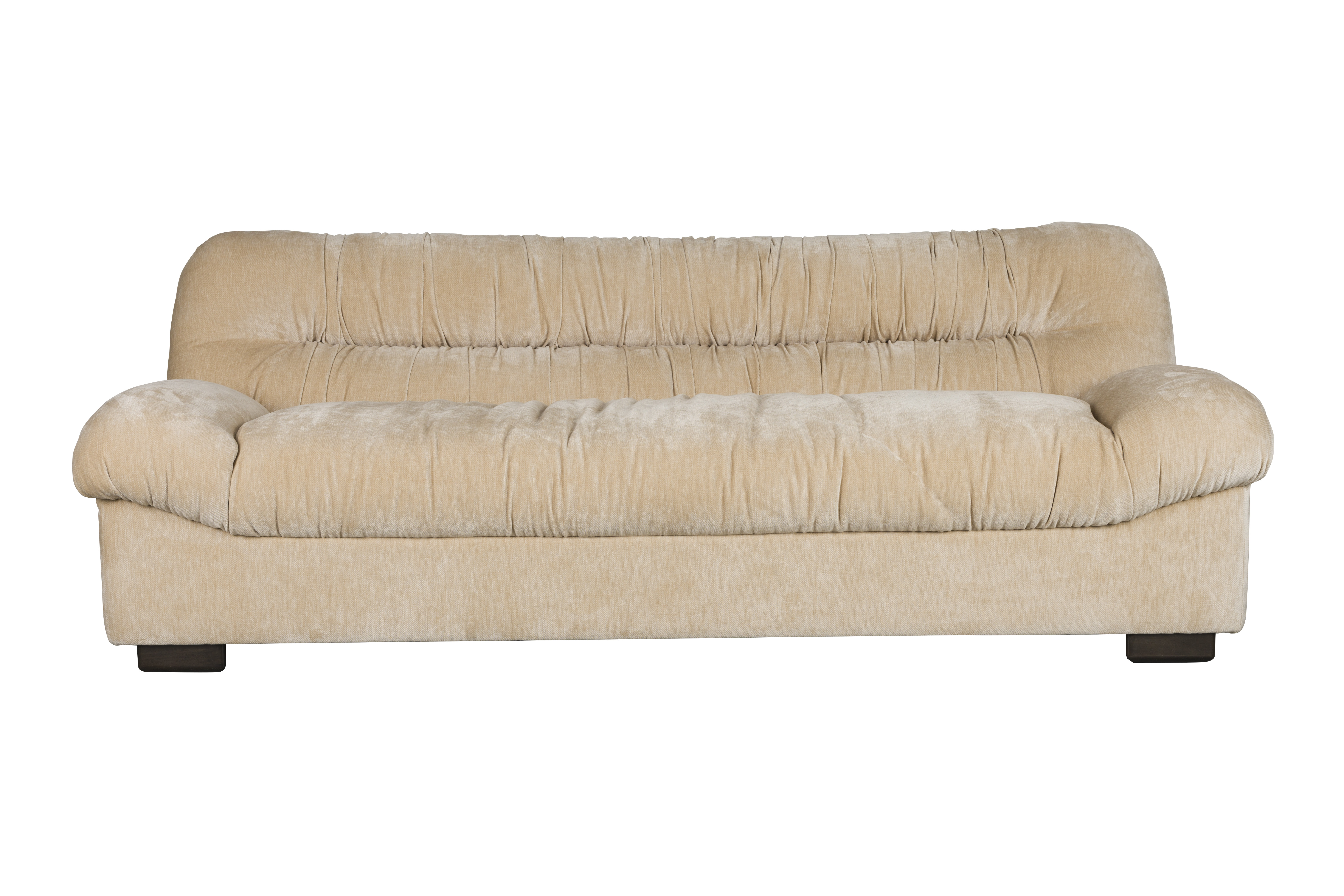 Brun Douglas Beige Fløjl Træ Dutchbone Sofa - 8718548099586