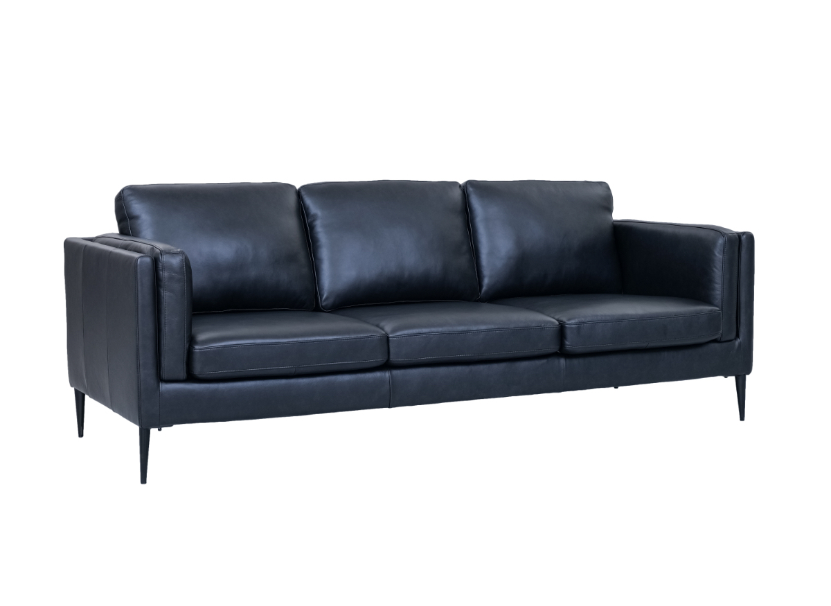 Sort Madrid Okselæder Personers Sofa