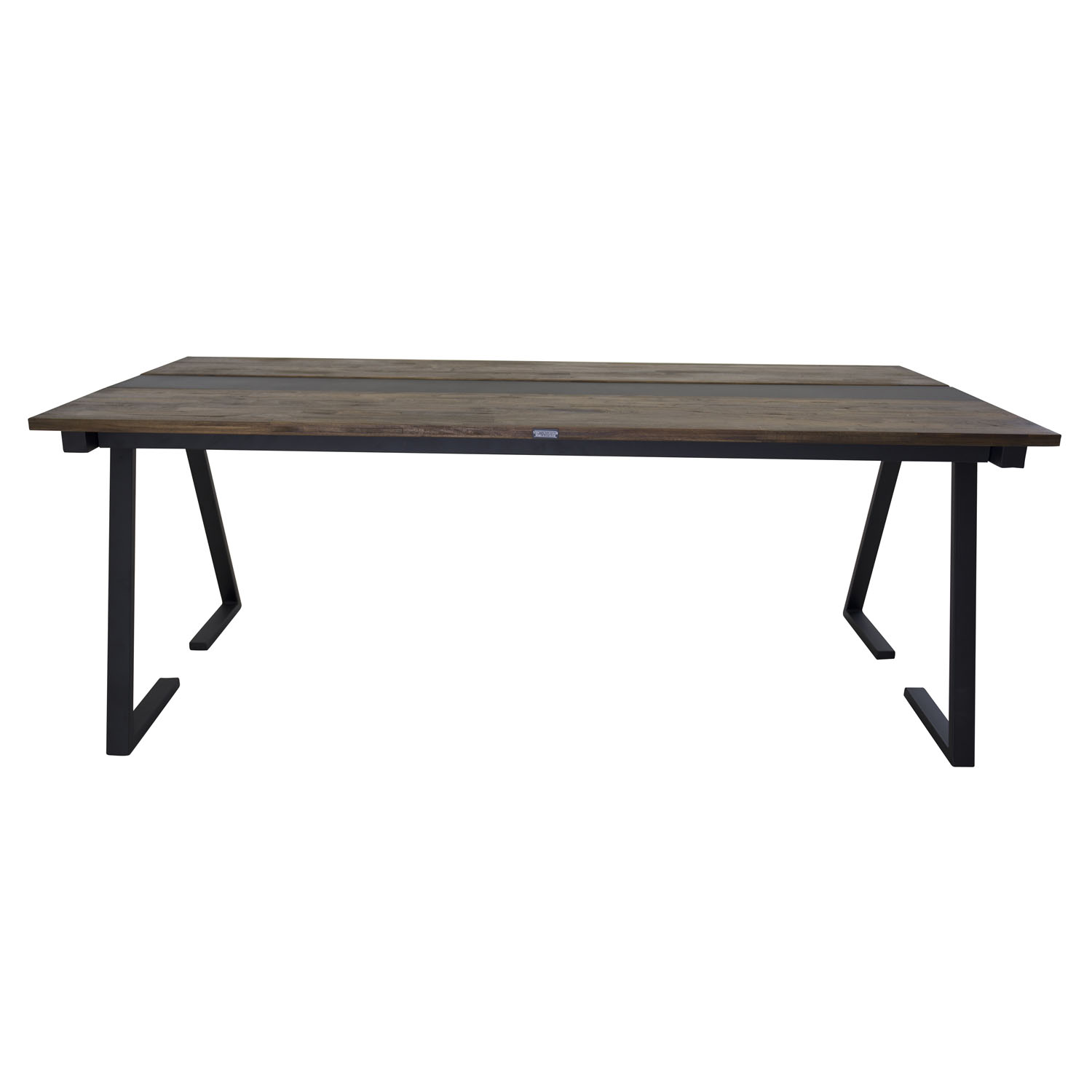 Sort Jakarta Brun Teaktræ Metal 200x90 Venture Design Spisebord - 7350107084506