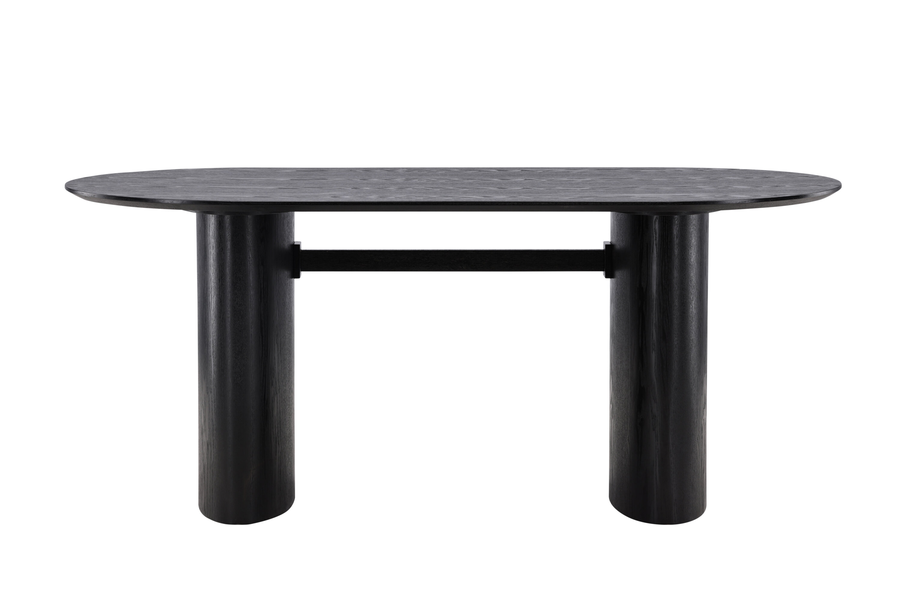 Sort Isolde Oval Mdf 180x75 Venture Design Spisebord - 7340206997296