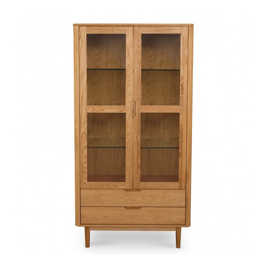 Nyborg Natur Olie Finer 45x100x190cm 370125 Furnhouse Vitrineskab
