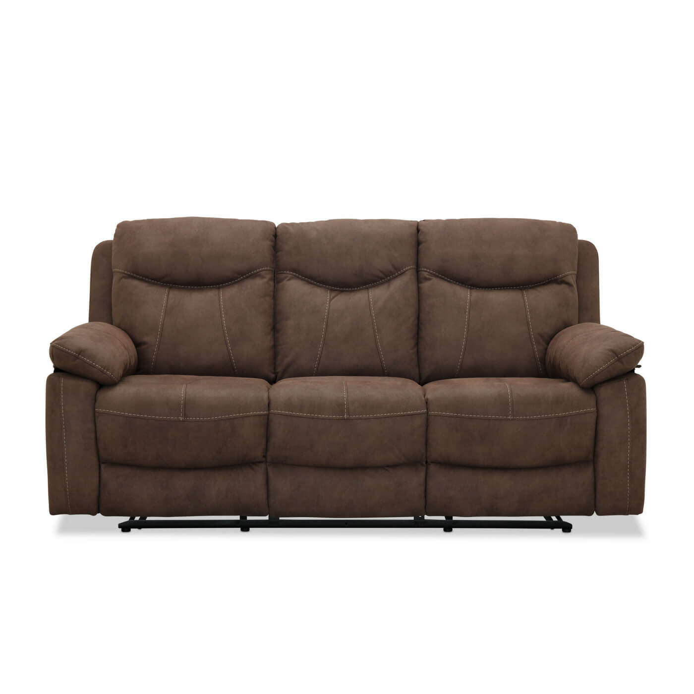 Brun Boston Recliner Personers Biograf Stof Haga Gruppen Sofa