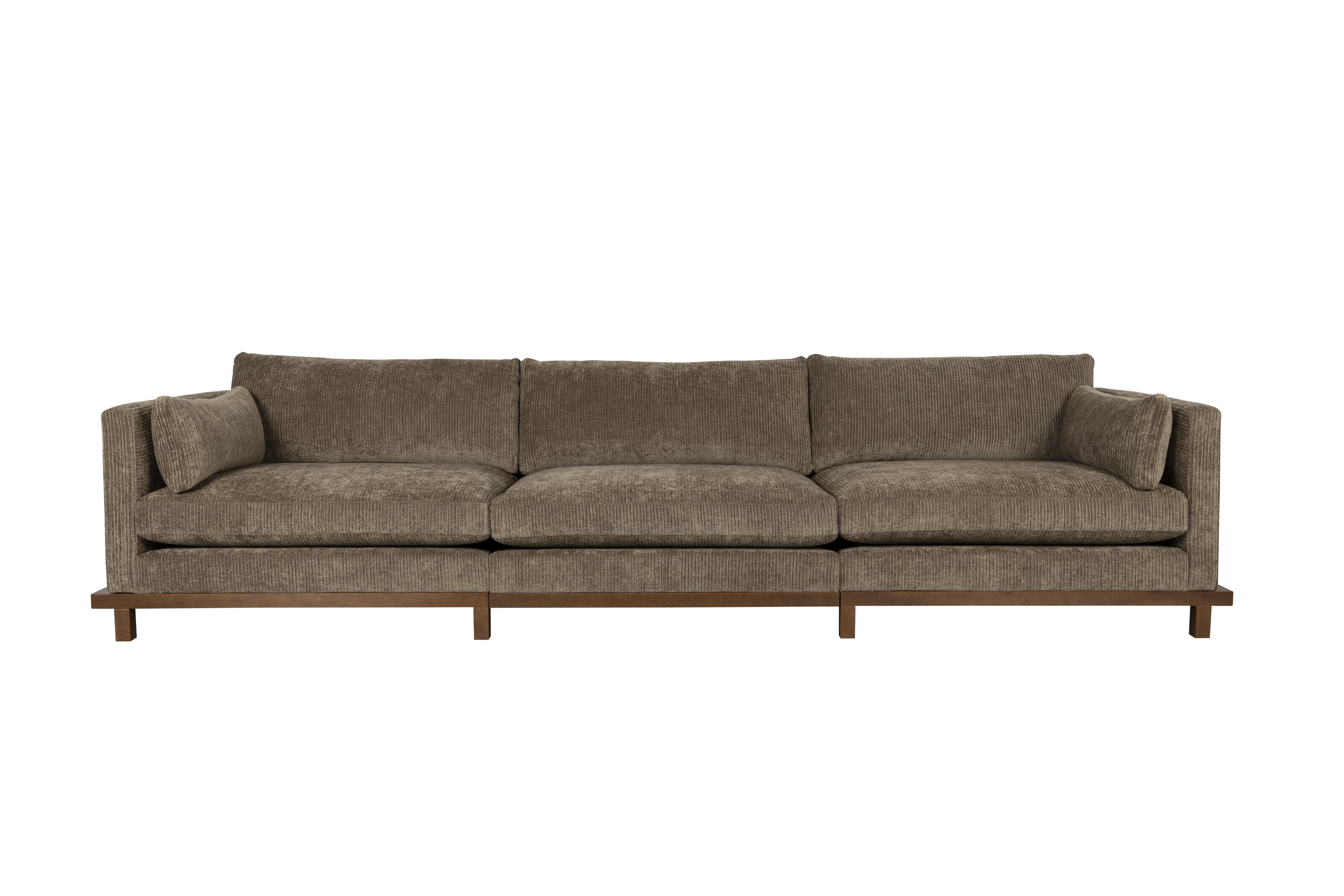 Beige Blossom Personers Moss Stof Egetræ Zuiver Sofa - 8718548066854