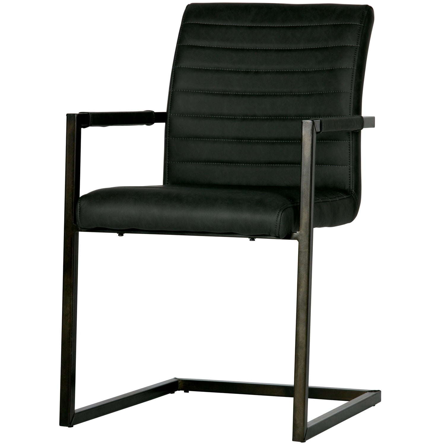 Bas Læder Antracit 87x54x62 Woood Spisestol - 8714713081325