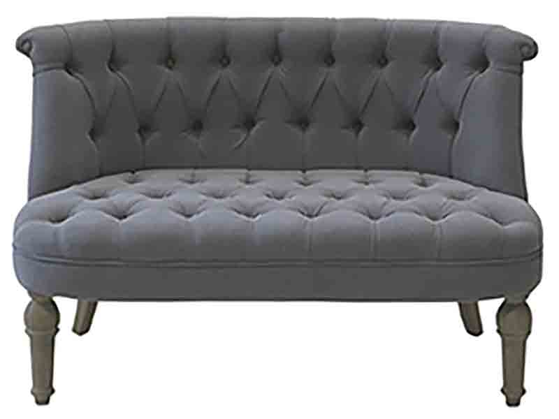 Fransk GrÅ HØrstof 110 Chic Antique Sofa - 5712750085149