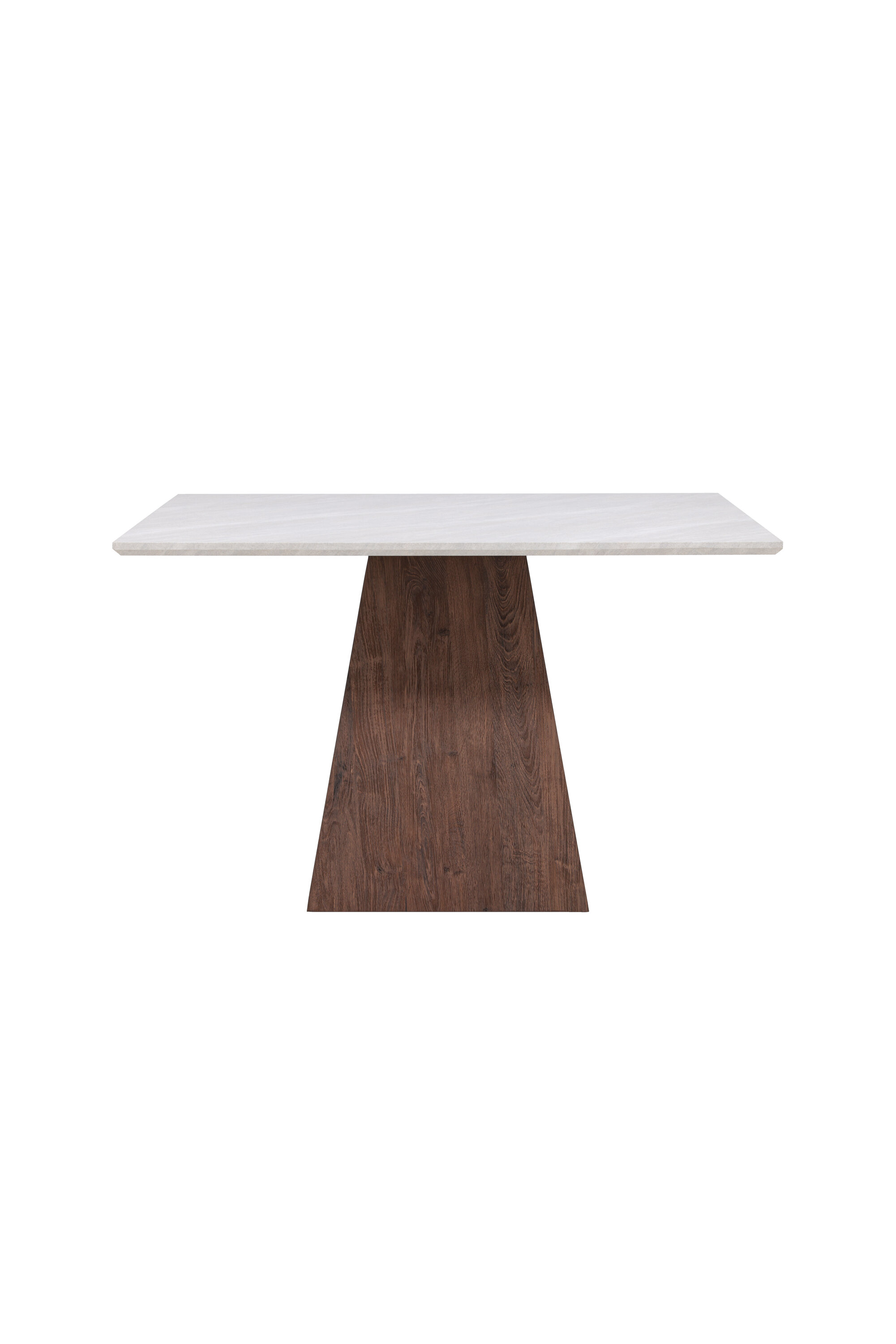 Brun Cael Kvadratisk Mdf Med Stenlook Mocca Papir 120x120x75 Venture Design Spisebord - 7340220846600