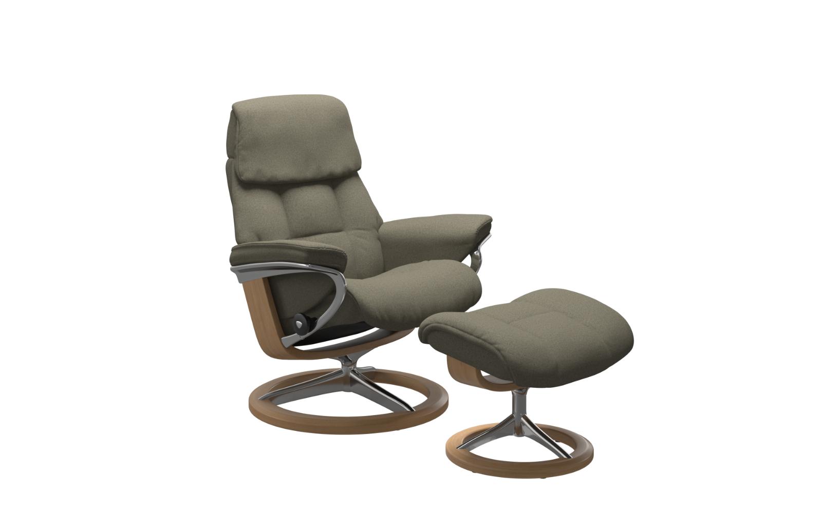 Grøn Ruby Fodskammel Med Signature Stel Stressless Lænestol