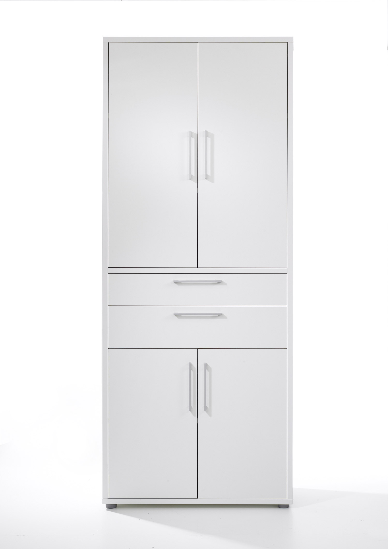 Hvid Prima T Træ Laminat Overflade Med Skuffer Hylder Tvilum Reol - 5706887909171