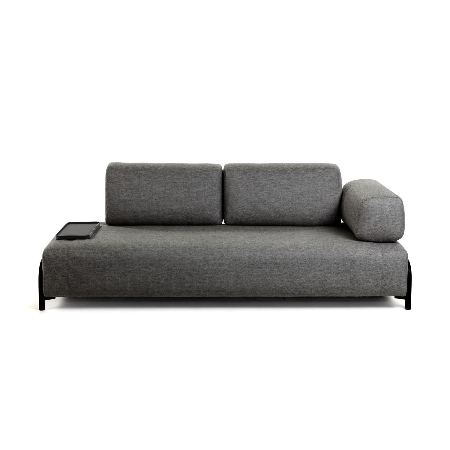 Grå Compo Pers Lille Bakke Mørke Stof Metal Kave Home Sofa - 8433840554419