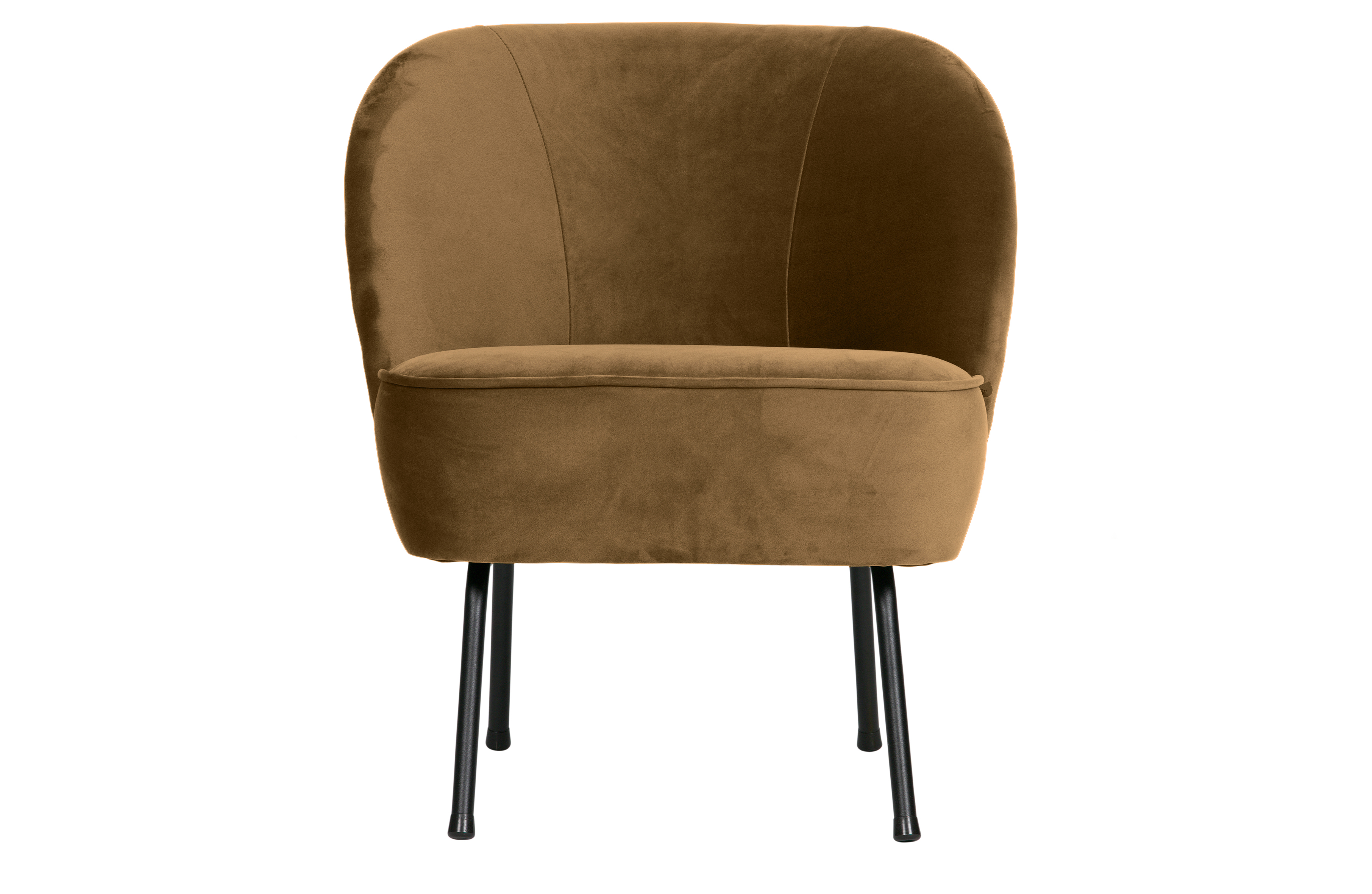 Sort Vogue Honninggul Fløjl Polyester Metal Woood Lænestol - 8714713176052