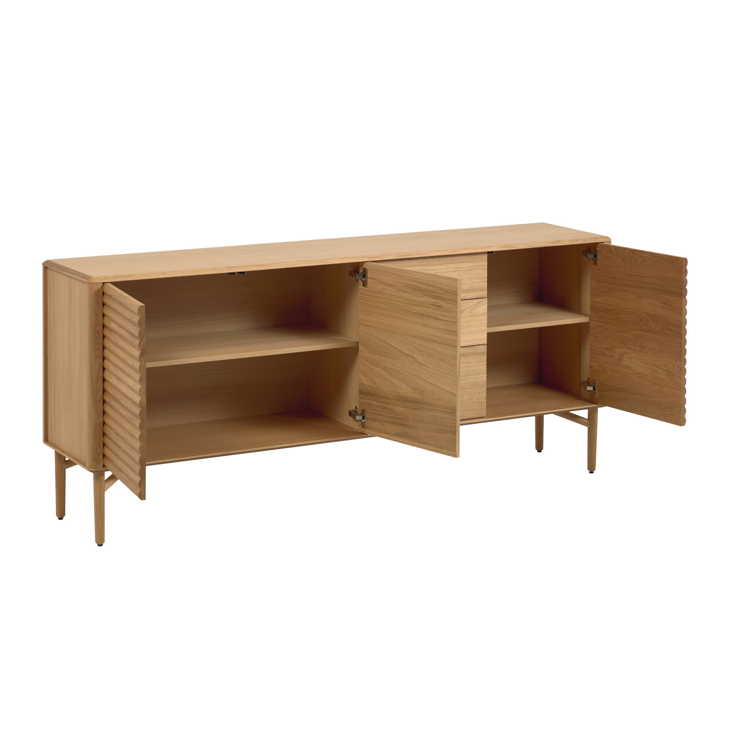 Natur Lenon Låger Skuffer 200x45 Kave Home Skænk