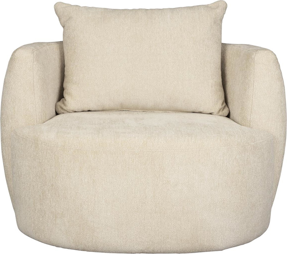 Lysgrå Loungestol Rocca Polyester Skum H83 B107 D92 Dutchbone Lænestol - 8718548094062