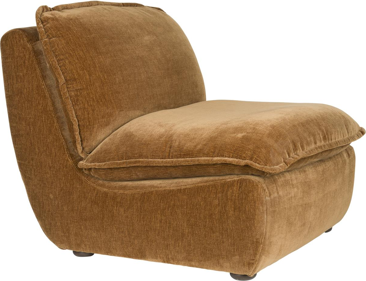 Kastanjebrun Loungestol Radley H83xb82xl100 Dutchbone Lænestol - 8718548099609
