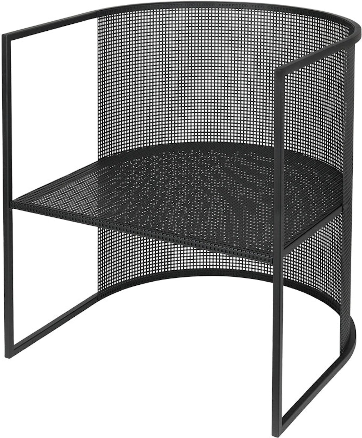 Sort Loungestol Bauhaus Rustfrit Stål Kristina Dam Lænestol - 5713590002297