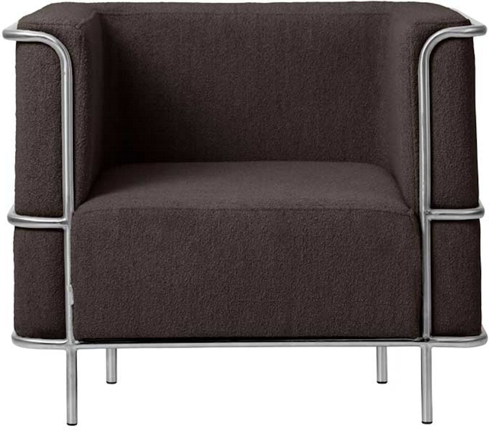 Brun Loungestol Modernist Boucl Bæredygtig Kristina Dam Lænestol - 5710688978908