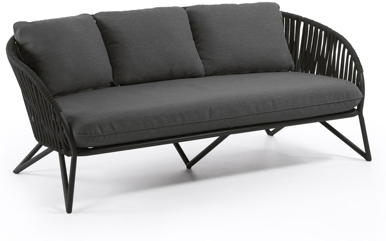Sort Udendørs Personers Lounge Branzie L180d90h77 Kave Home Sofa - 8433840717098