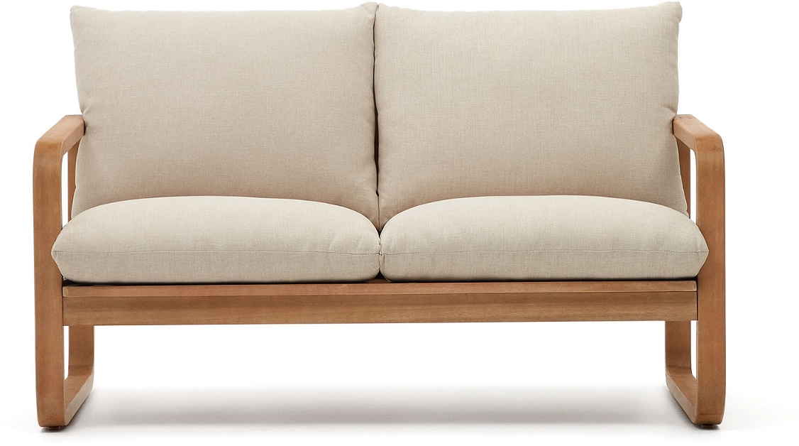 Flerfarvet Udendørs Personers Lounge Sacaleta Fsc Eukalyptustræ 142x82 Vintage Rustik Kave Home Sofa - 8433840832449