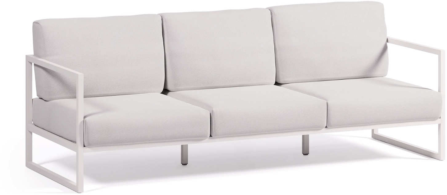 Hvid Comova Udendørs Personers Aluminium Med Vand Resistent Crevin Hynder Kave Home Sofa - 8433840783062