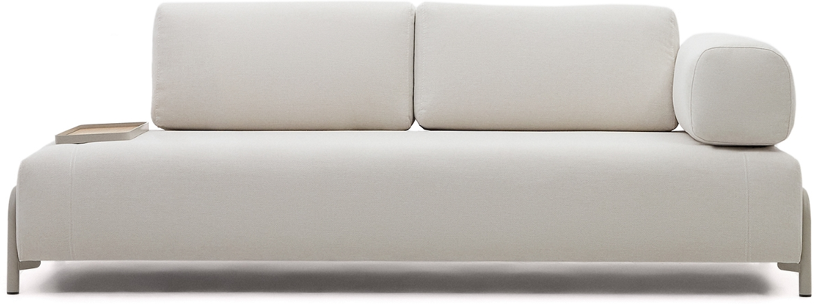 Beige Personers Compo Chenille Nordisk Moderne Design 232x98x82 Oeko Tex Standard 100 Kave Home Sofa - 8433840877631