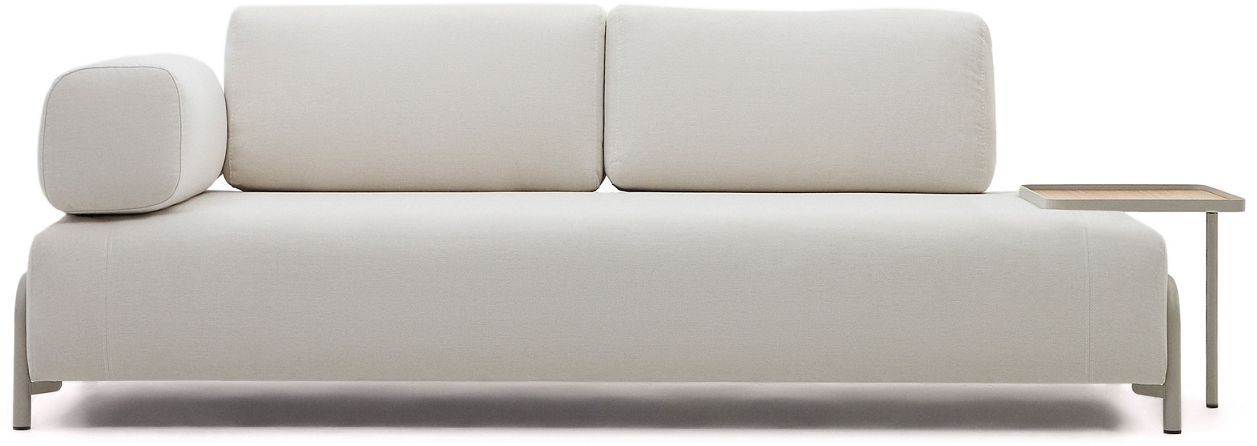 Beige Personers Compo Crevin Stof Genanvendt Polyester Minimalistisk Nordisk Industrielt Design H82232 Kave Home Sofa - 8433840877624