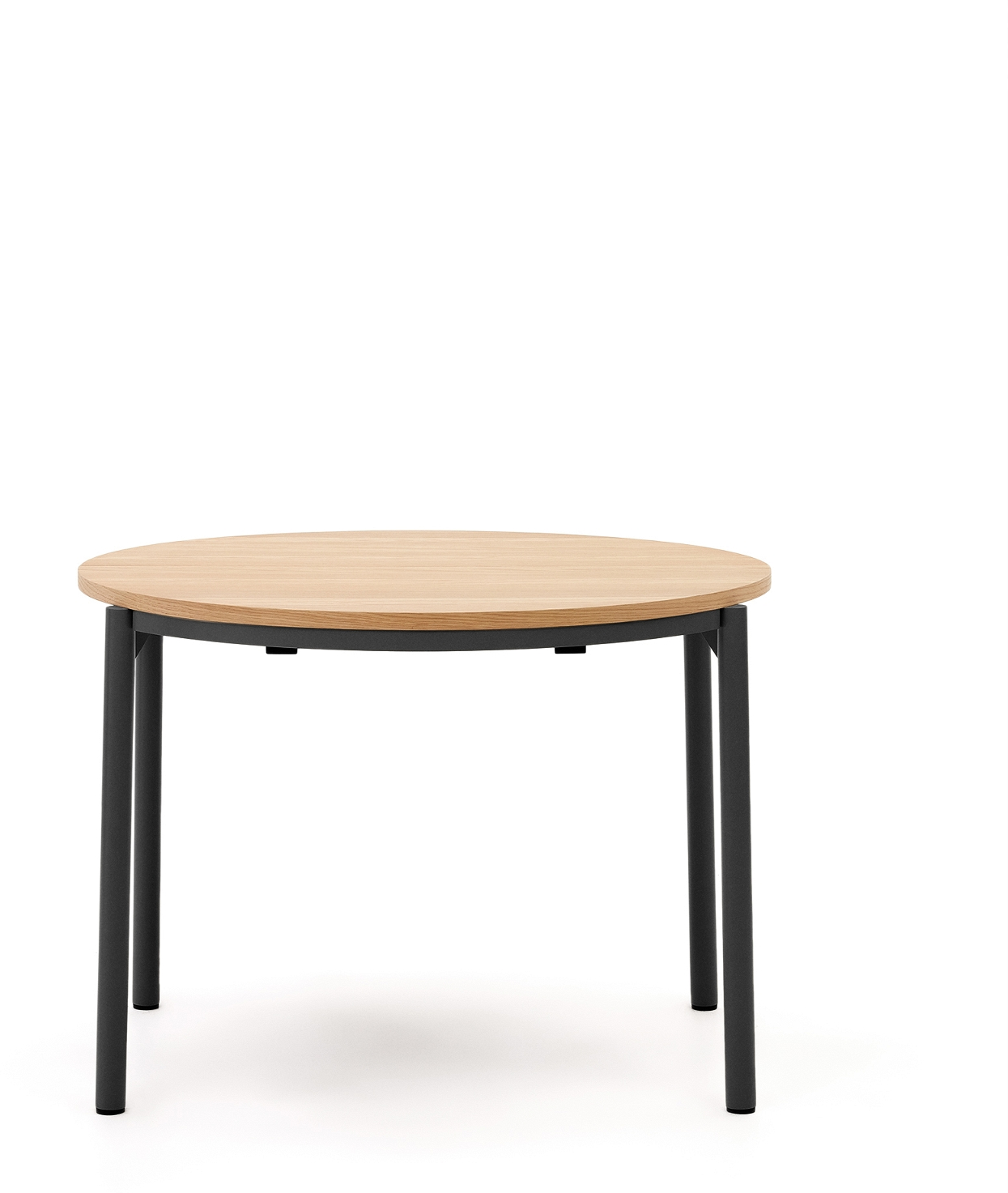 Sort Udtrækkeligt Rundt Montuiri Ø90 170 Natur Kave Home Spisebord - 8433840896953