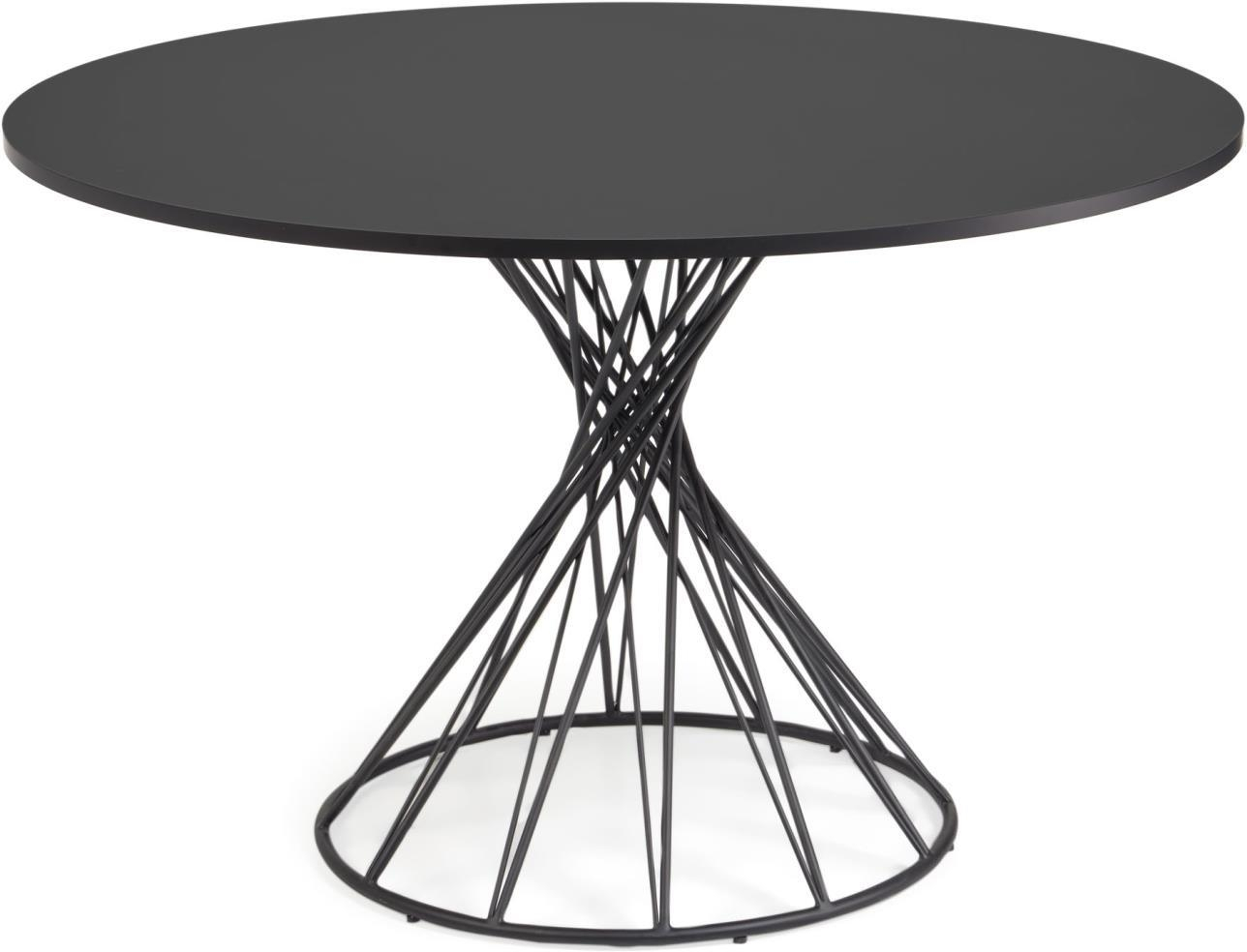 Sort Niut Rundt Ø120 Kave Home Spisebord - 8433840674537
