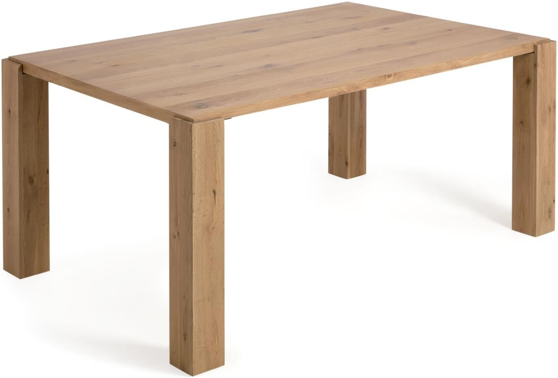Natur Deyanira Massivt Egetræ 76x90x160 Rustikt Kolonialt Design Kave Home Spisebord - 8433840719924