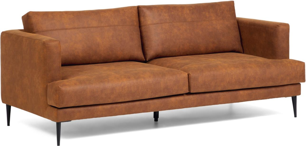 Brun Personers Tanya Vintage Nordisk Moderne Polstret Stof 183x87x77 Kave Home Sofa - 8433840655949