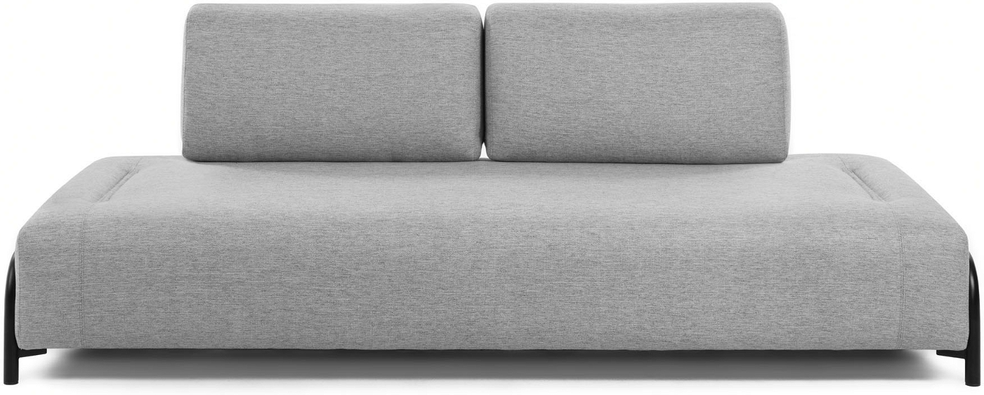 Grå Personers Tresæder Compo Nordic Polstret Stof Uden Armlæn Kave Home Sofa - 8433840554242