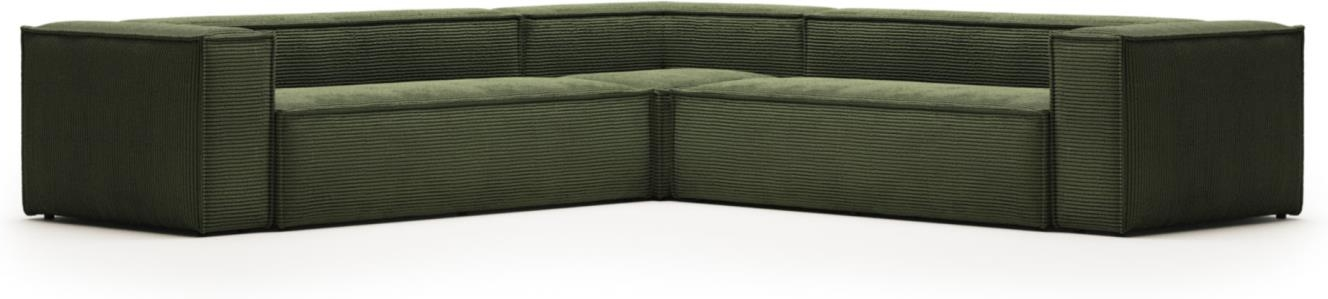 Grøn Hjørne Blok 320x320 Stof Kave Home Sofa - 8433840716619
