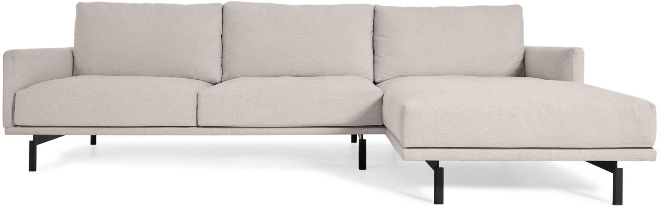 Beige Polstret Chaiselong Højrevendt Galene 314x166x94 Moderne Nordisk Design Kave Home Sofa - 8433840753447