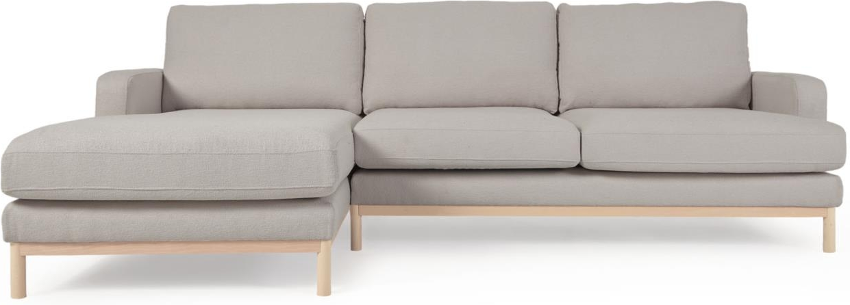 Grå Chaiselong Personers Venstrevendt Mihaela Bæredygtig Mikro Boucl Kave Home Sofa - 8433840740485