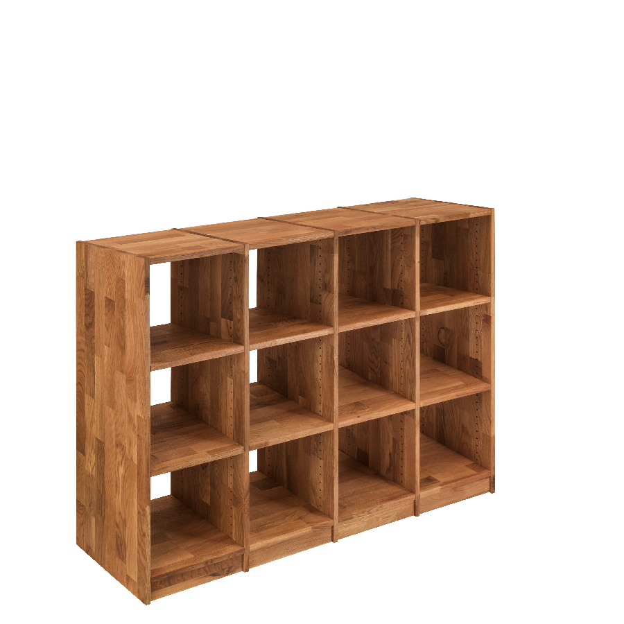 Loke Snedker Massiv Fsc Egetræ Naturolie Fra B180 H125 L34 Organic Sleep Reol