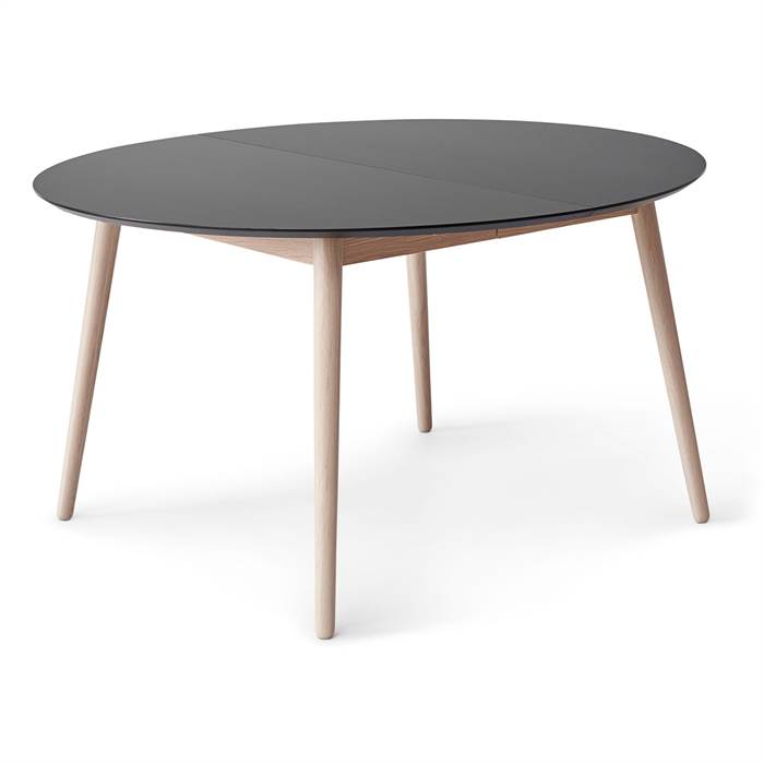 Hvid Meza Hammel Round :135 Grafit Antifinger Laminat Ben Pigm Meza By Hammel Spisebord