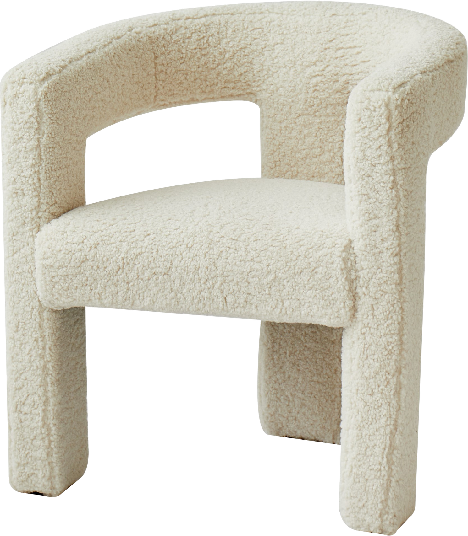 Hvid Loungestol Arusha Fra Nordlys Furniture Boucl Med Ultratæt Skum Lænestol - 3760351893832