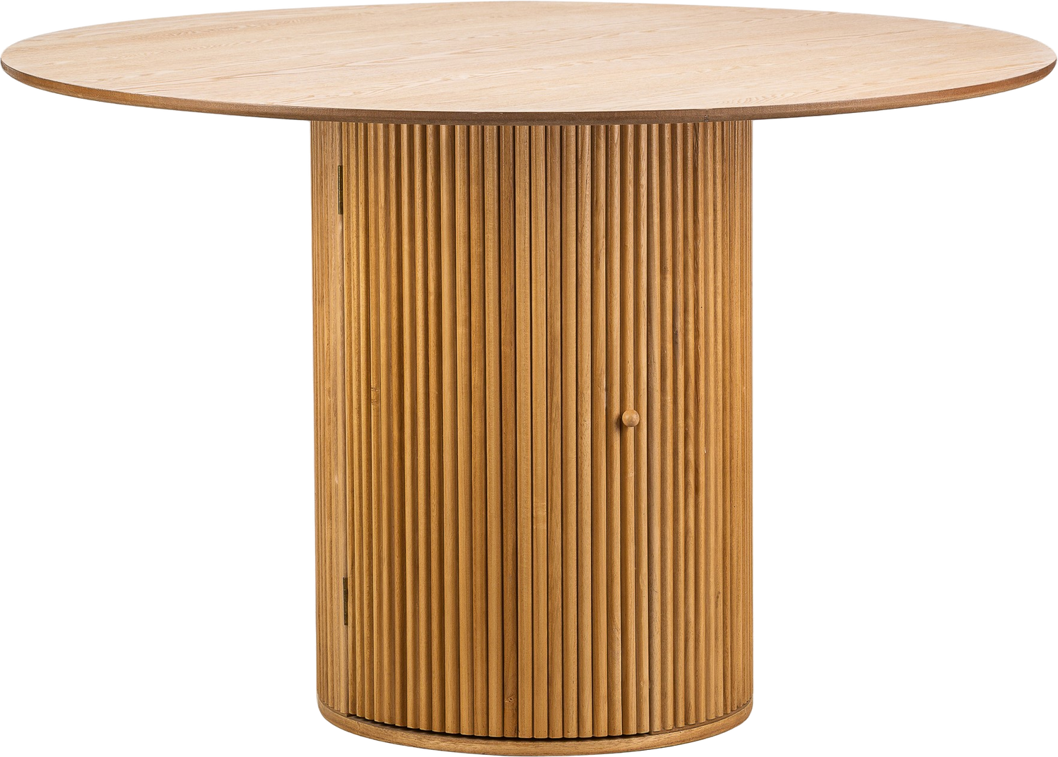 Natur Nordlys Furniture Havana6p Ø120 Massivt Fyrretræ Søjlefod Fsc Certificeret Spisebord - 3760351892439
