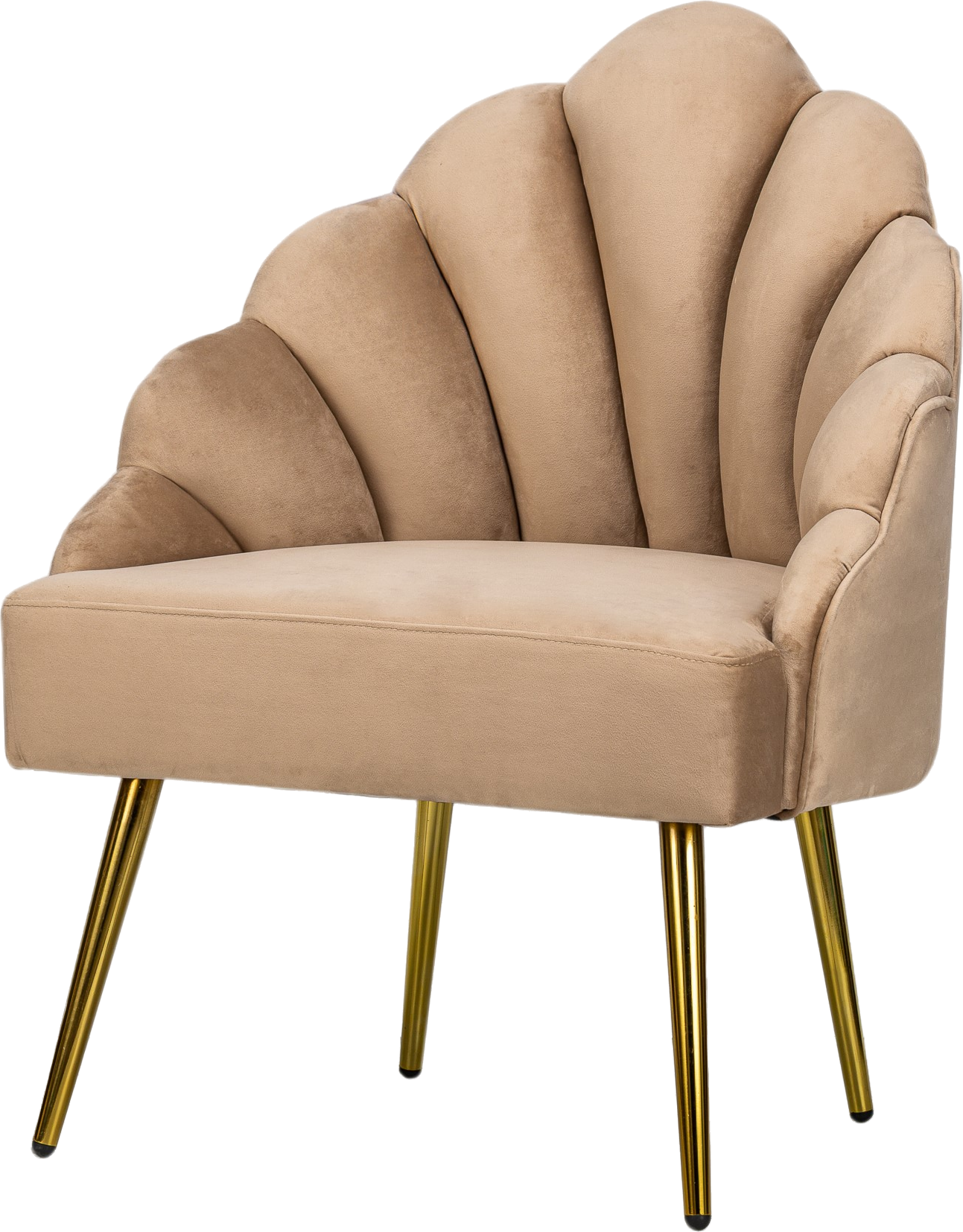 Beige Loungestol Bolge Fra Nordlys Furniture Velour 8963 Lænestol - 3760351891586