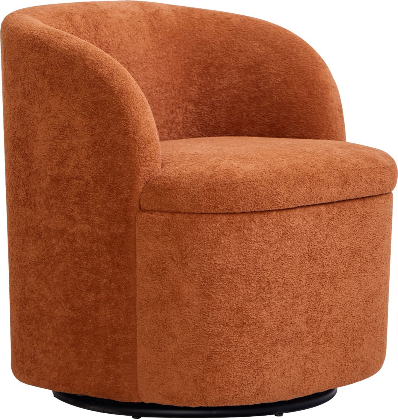 Rød Loungestol Nordlys Furniture Halmstad Dyb Stof Med Roterbar Base Skandinavisk Design Lænestol - 3760351894969