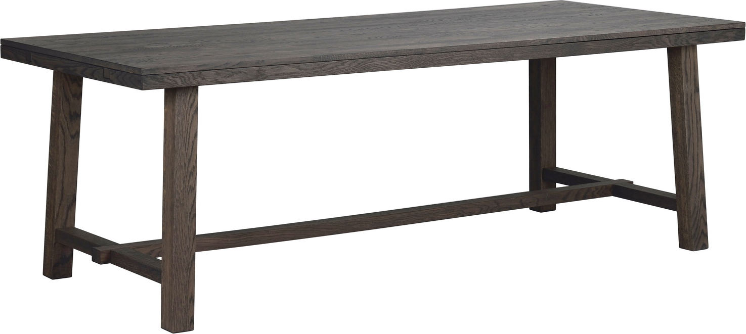 Mørkebrun Brooklyn 220 Lakeret Massiv Egetræ Fsc Rowico Spisebord - 7340126517215