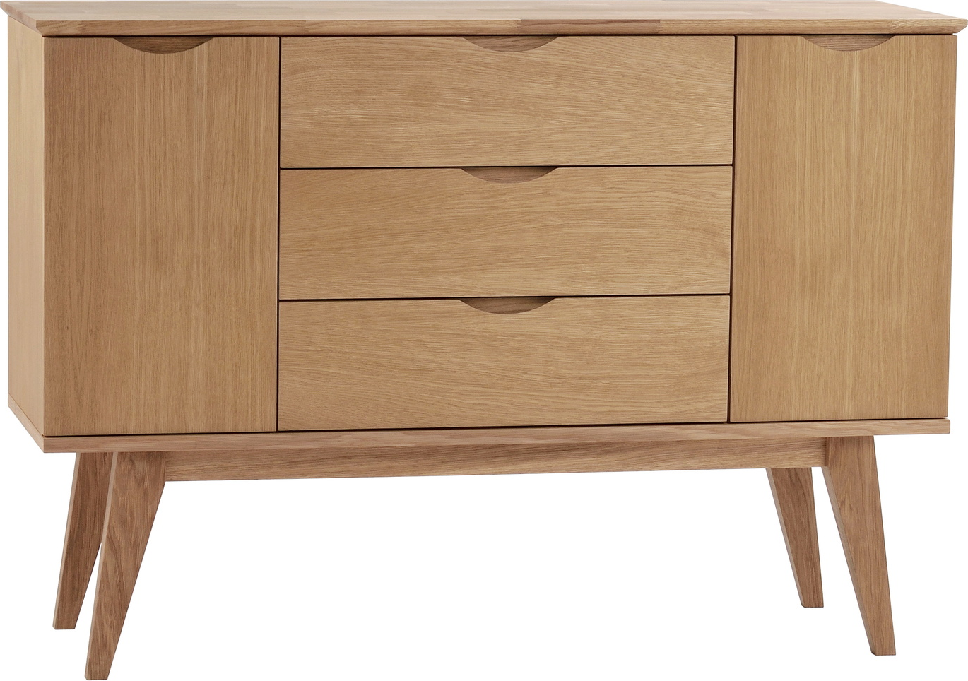 Eg Filippa Olieret Multifunktionel Bord Med Skuffer Døre & Flytbare Hylder H85xb122xd40 Rowico Skænk - 7340126507506