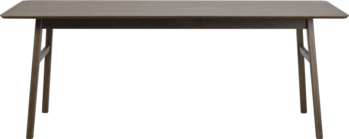 Brun Nagano Skandinavisk Design 205 Lakeret Massiv Egetræ Med Udvidelsesplader Til 305 Rowico Spisebord - 7340126548547