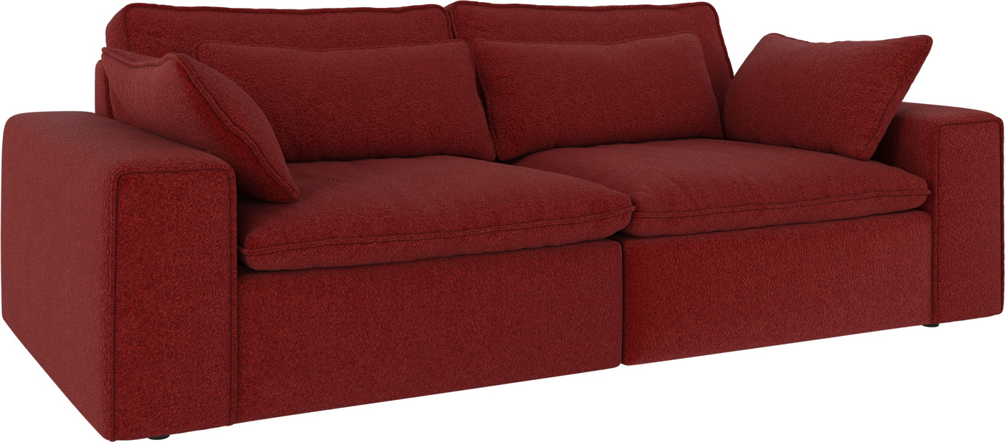 Rød Personers Rawlins Anna Polyesterstof 226x116x85 Rowico Sofa - 7340126578131